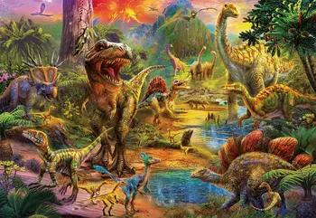 

Euca 1000 Pieces of Dinosaur Jigsaw Puzzle Toys for Birthday's Gift