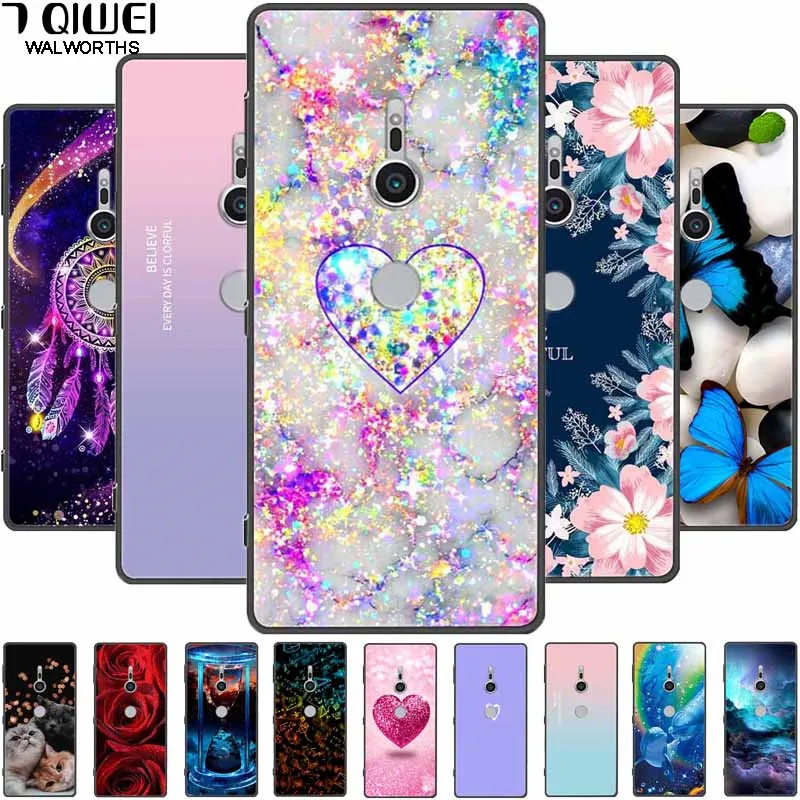 Chic Abstract Design Shockproof Black Silicone Case
