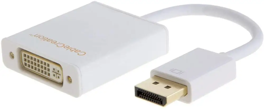 

Active DisplayPort to DVI Adapter,DP to DVI-I,(Eyefinity Multi-Screen) Display Support,DP Male to DVI Female Converter