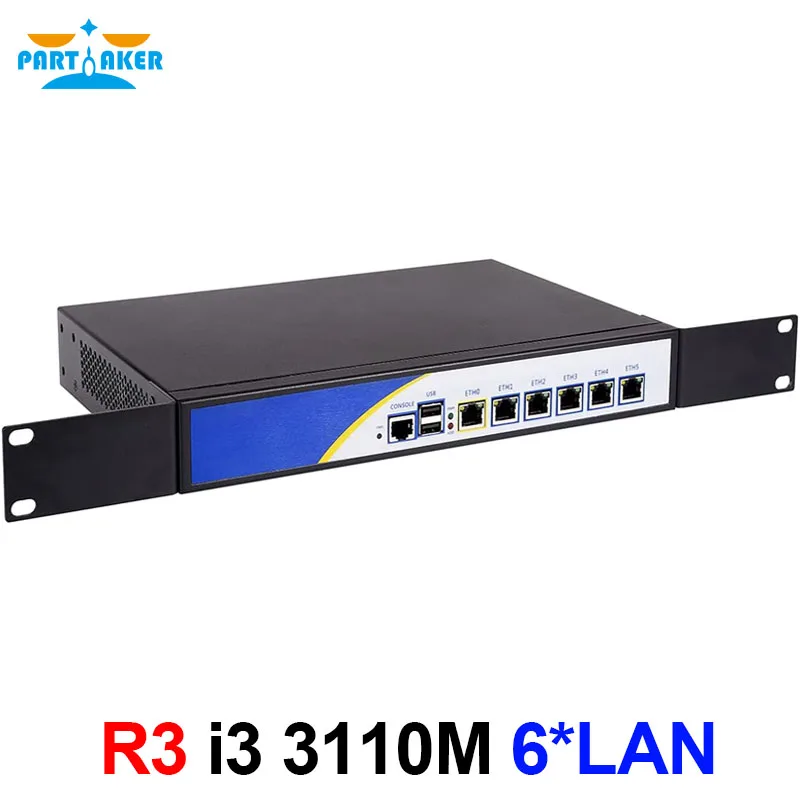 Partaker R3 Firewall Mikrotik pfSense VPN Network Security Appliance Router PC Intel Core i3 3110M CPU 6 Intel Gigabit Lan partaker r1 firewall vpn network security appliance intel d525 dual core 4 intel gigabit lan router pc 2gb ram 32gb ssd
