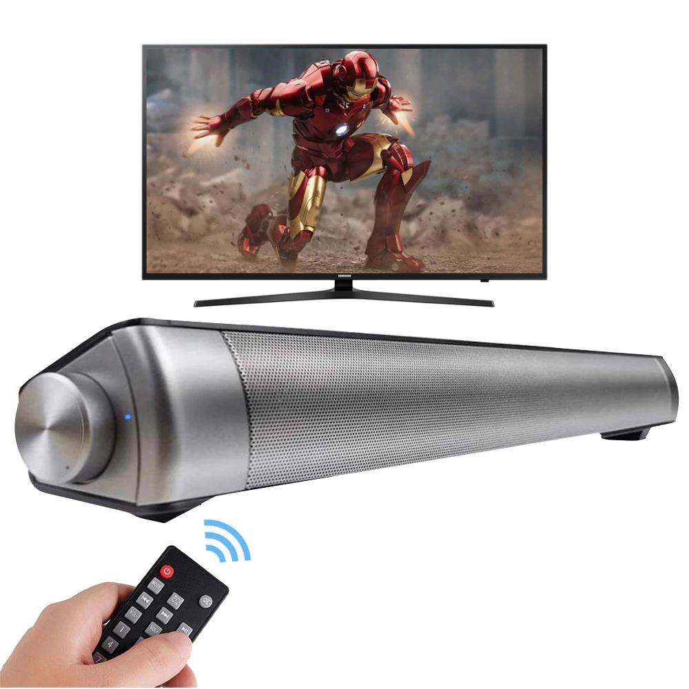 

Rsionch Computer Speaker Portable Bluetooth Soundbar Speakers LP08 Support MP3 TF Card AUX Input Hand Free Call Funciton for TV
