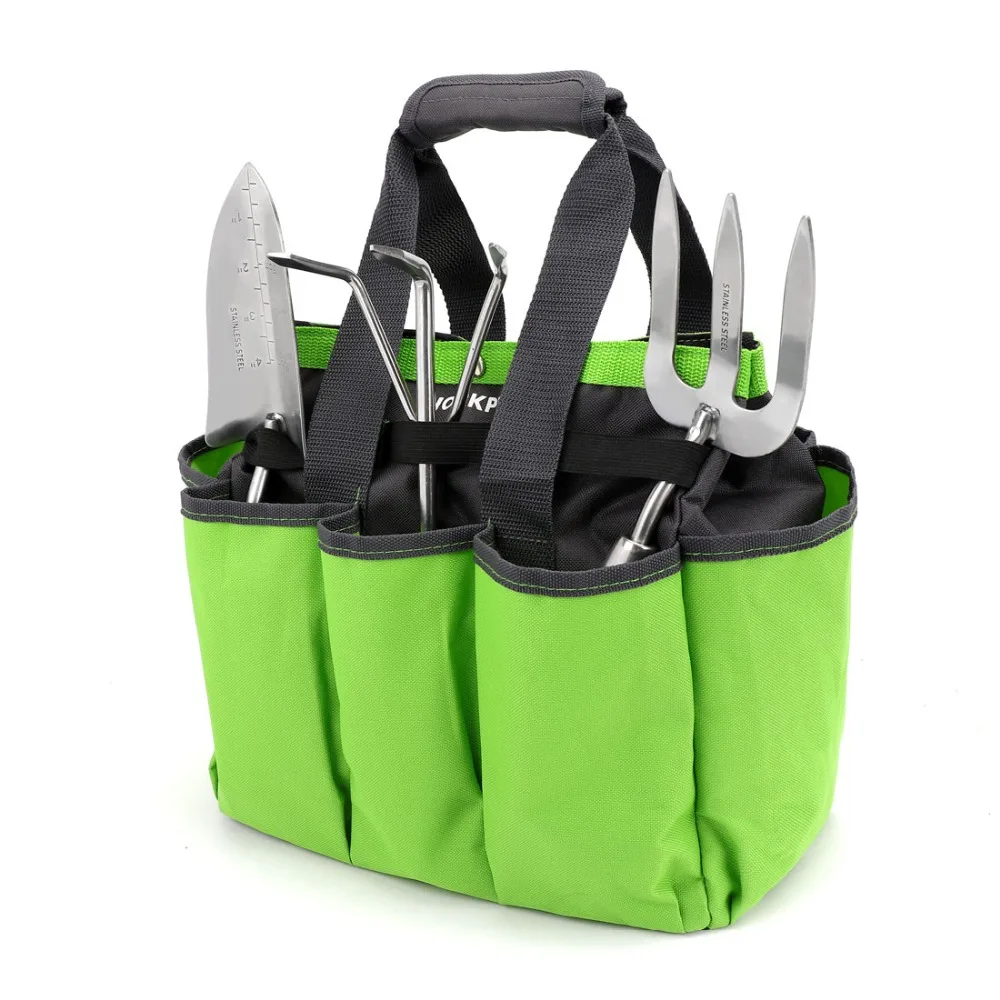 WORKPRO садовая сумка для инструментов Наружная и внутренняя ручная сумка для садовых наборов инструментов с 8 оксфордскими карманами