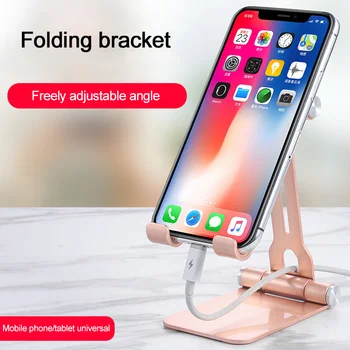 

LEEHUR Tablet Phone Holder For 8 inch Smartphone Tablet Foldable Aluminium Stand Desk Holder For Phone Xiaomi Metal Tablet Stand