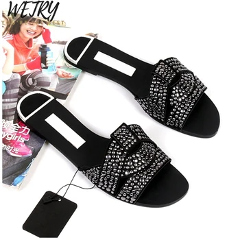 

IN 2020 Women Outdoor Summer Slipper Plus Size 35-41 Ladies Beach Slide Flip Flops Fashion Rivet Open Toe Female Flip Flops