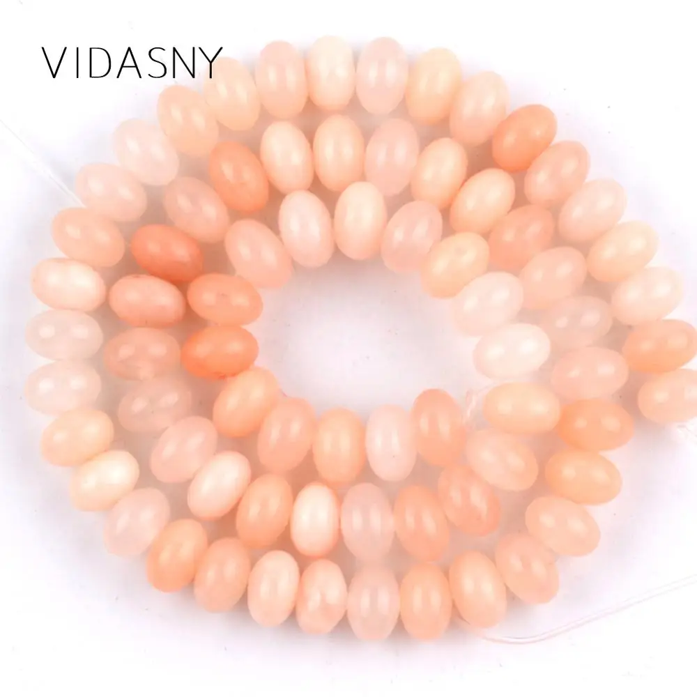 

Natural Mineral Gem Stone Pink Aventurine Abacus Beads For Jewelry Making 4 6 8mm Spacer Loose Beads Diy Necklace Bracelet 15''
