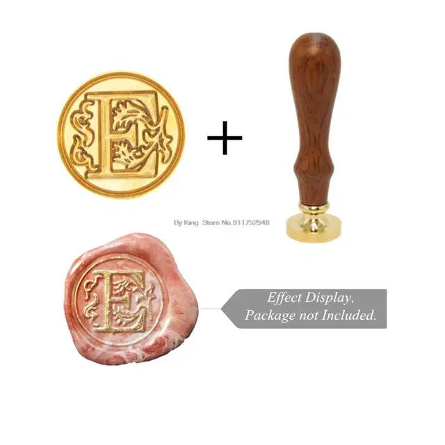 Retro Wax Stamp 26 Letter A-z Alphabet Initial Sealing Wax Seal Stamp Ancient Seal Post Decorative Clear Stamps Hobby Tools Sets Style 5