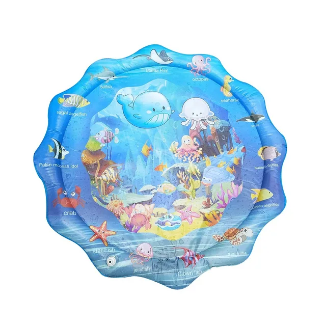 Children's Outdoor Game Pad Inflatable Water Spray Mat Summer Lawn Water Game Play Mat Kids Outdoor Splash Mat For Kids Pool 5