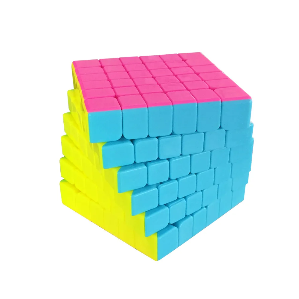 Yuxin Red Kyrin 6x6x6 волшебный кубик 6-слойный плавно скоростной витой кубик Профессиональный конкурс головоломка хороший подарок для детей - Цвет: Stickerless