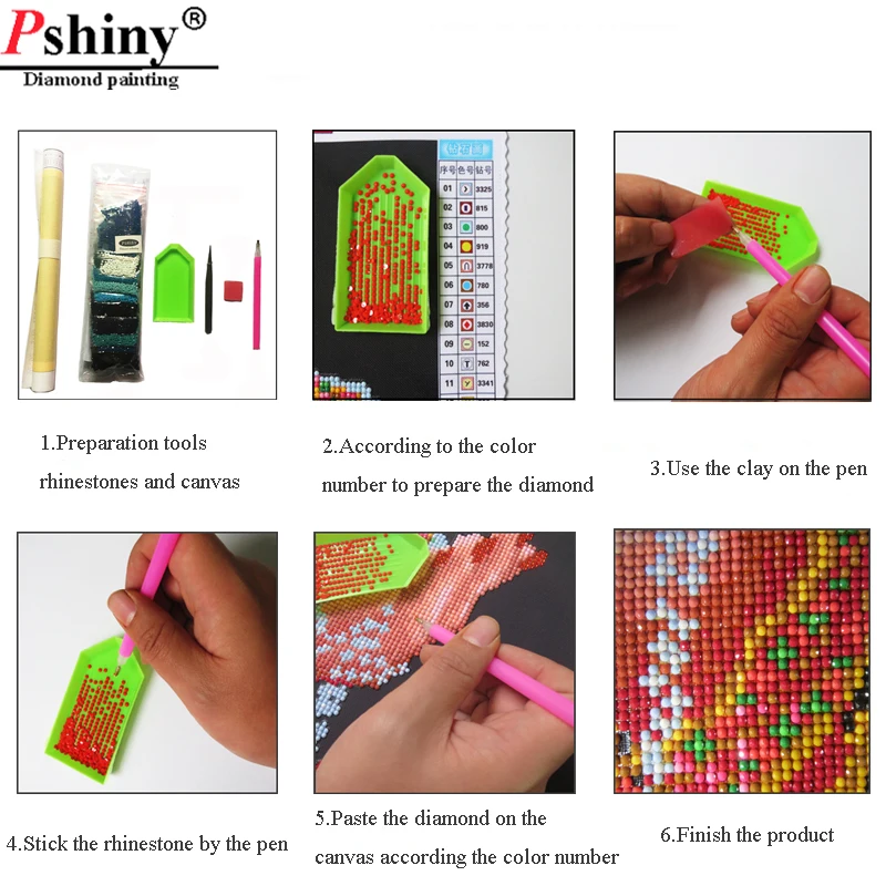 Pshiny камни в форме ромба Стразы картина вышитая бисером Рукоделие 3d DIY Алмазная