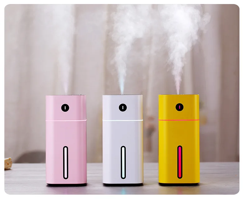 

5V Car Air Humidifier 180ML Portable Aromatherapy Diffuser Moisturizing LED Light USB Quiet Car Accessoires Universal
