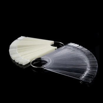 

False Nail 1pcs/50pcs Nail swatch nail card Finger Full Card Nail Art Display Practice Polish all for Manicure DIY Nail Tool
