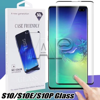 

Acespower Free DHL 50pcs for Samsung Curved Box Tempered Glass 3D Screen Protector Case Friendly S20 S10 S9 S8 Note 10 9 8 Ultra
