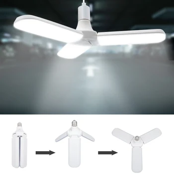 

Super Bright Industrial Lighting 60W 80W E27 Led Fan Garage Light 6000LM 85-265V 2835 Led High Bay Industrial Lamp for workshop