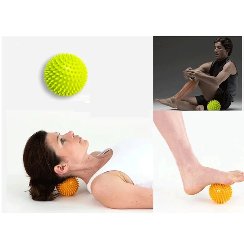 Колючая подошва для ног шарики для массажа рук Йога Спорт Фитнес рука ноги облегчение боли инструмент мышцы расслабляющий аппарат