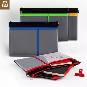 

Youpin Fizz File Bag Zipper Bag A4 Storage Large Capacity Mesh Hand Bag Student Office Bag