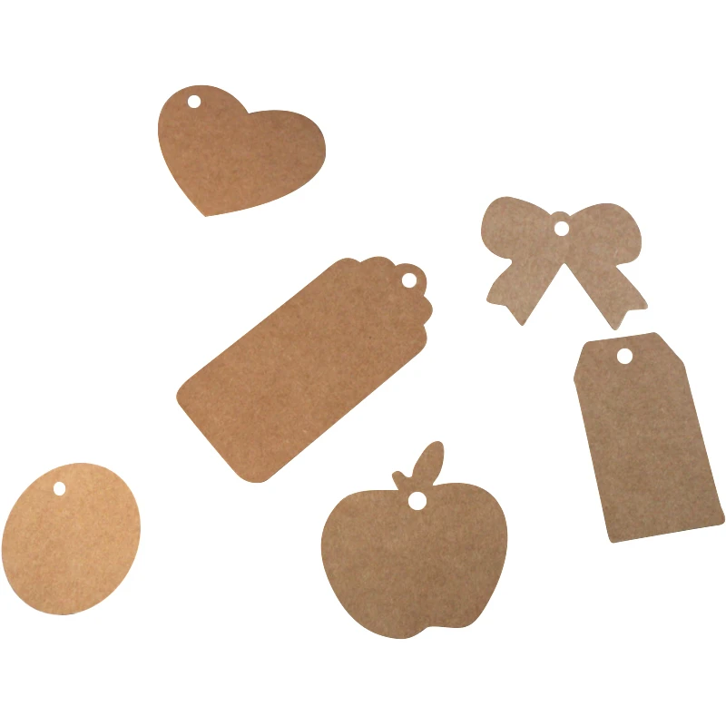 

Kraft Paper Blank Tag Gift Card Drift Bottle Small Label 50 Pieces