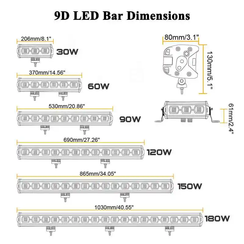 Led driving lights led work lights