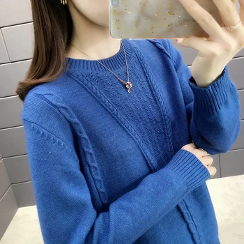 

2019 Jumper Poncho Make New Women's Autumn/winter 9361 Thickening And Twist Pullovers 44-2 Lines 3 Shelves On The Second Floor