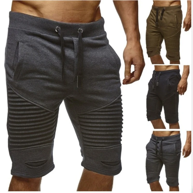 Exercise Shorts Beach-Pants Fitness Jogging Mens Summer Casual New