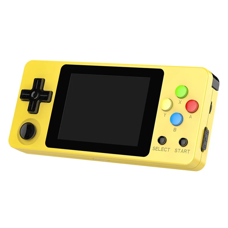 Ldk 2,6 дюймовая игровая консоль с открытым исходным кодом, Мини Портативная Встроенная 3000 игровая ретро-игра, мини семейная ТВ-видео консоль желтого цвета