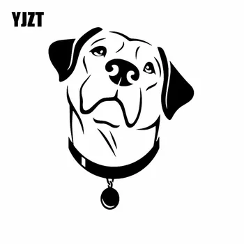 

YJZT 15X11.9CM Labrador Dog Head Pet Animal Car Stickers Vinyl Decal Art Decor Black/Silver C24-1231