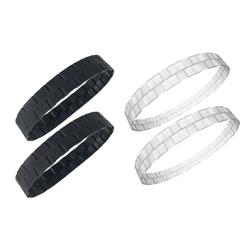 

2pcs/set Robot Vacuum Cleaner Replacement Accessories Spare Parts Anti-skid Wear-resistant Rubber Tire Skin