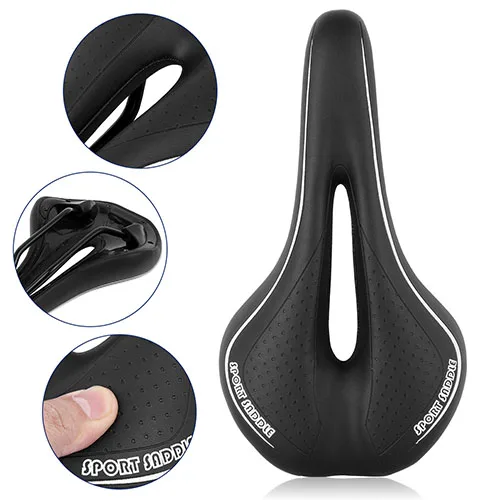 Bicycle Seat Cushion New Riding Equipment Comfortable And Breathable Silicone Seat Road Bike Saddle Mountain Bike Accessories - Цвет: Black