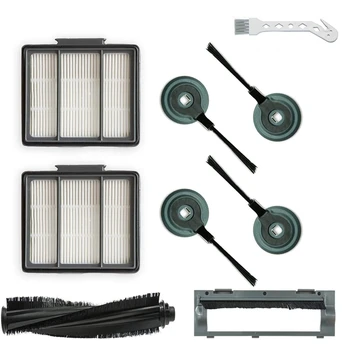 

1 Main Brush and 2 Mounted Hepa Filters and 4 Side Brush Replacements for Shark ION Robot S87 R85 RV850 Vacuum Cleaner