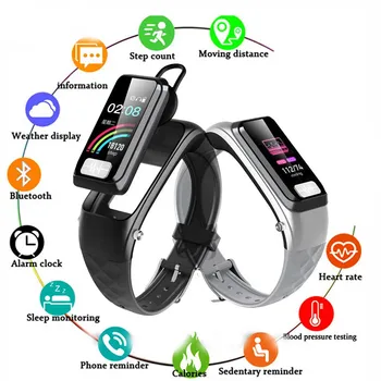 

H207 Smart Watch Bluetooth New Heart Rate Color Screen ECG Calling Bracelet Men Women Measuring Smart Health With Fitness Watch