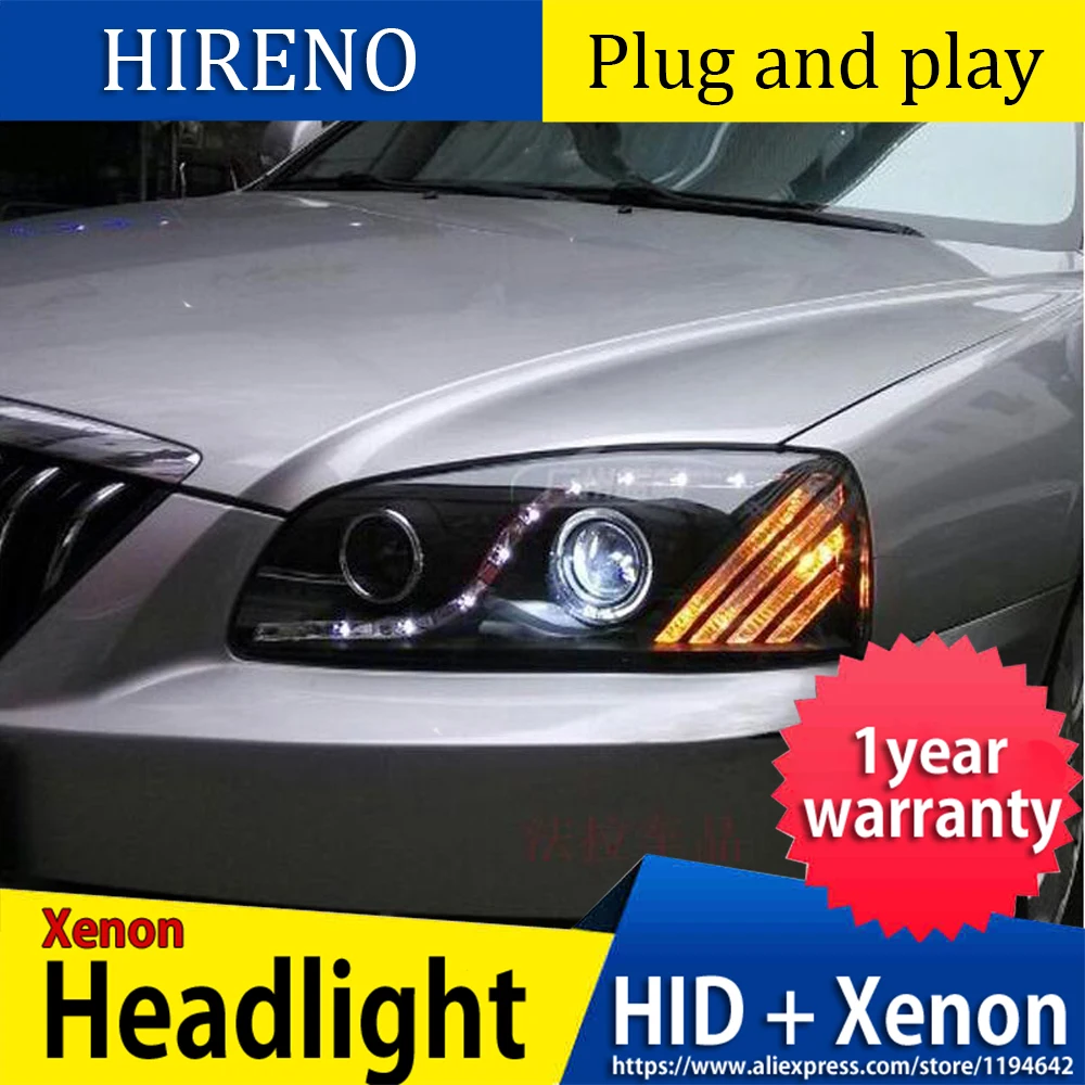 Car Styling Head Lamp Case For Hyundai Elantra 2004 2010 Headlights Led Headlight Drl Lens Double Beam Bi Xenon Hid Accessories Car Light Assembly Aliexpress