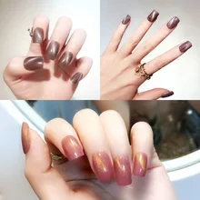 Маникюр готовый продукт онлайн Стиль Знаменитостей INS кошачий глаз поддельные ногти готовый продукт маникюр патч фототерапия a L10