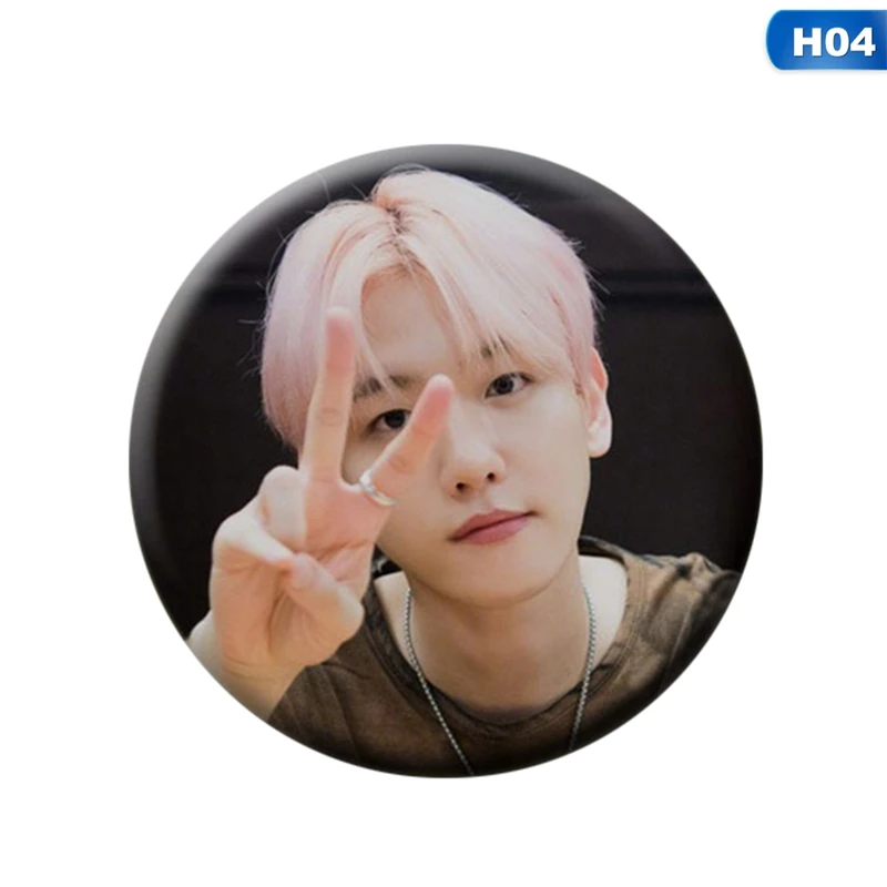 Значок KPOP SUPER M брошь 58 мм BAEKHYUN MARK TEN KAI LUCAS TAEMIN SuperM SHINee EXO GOT7