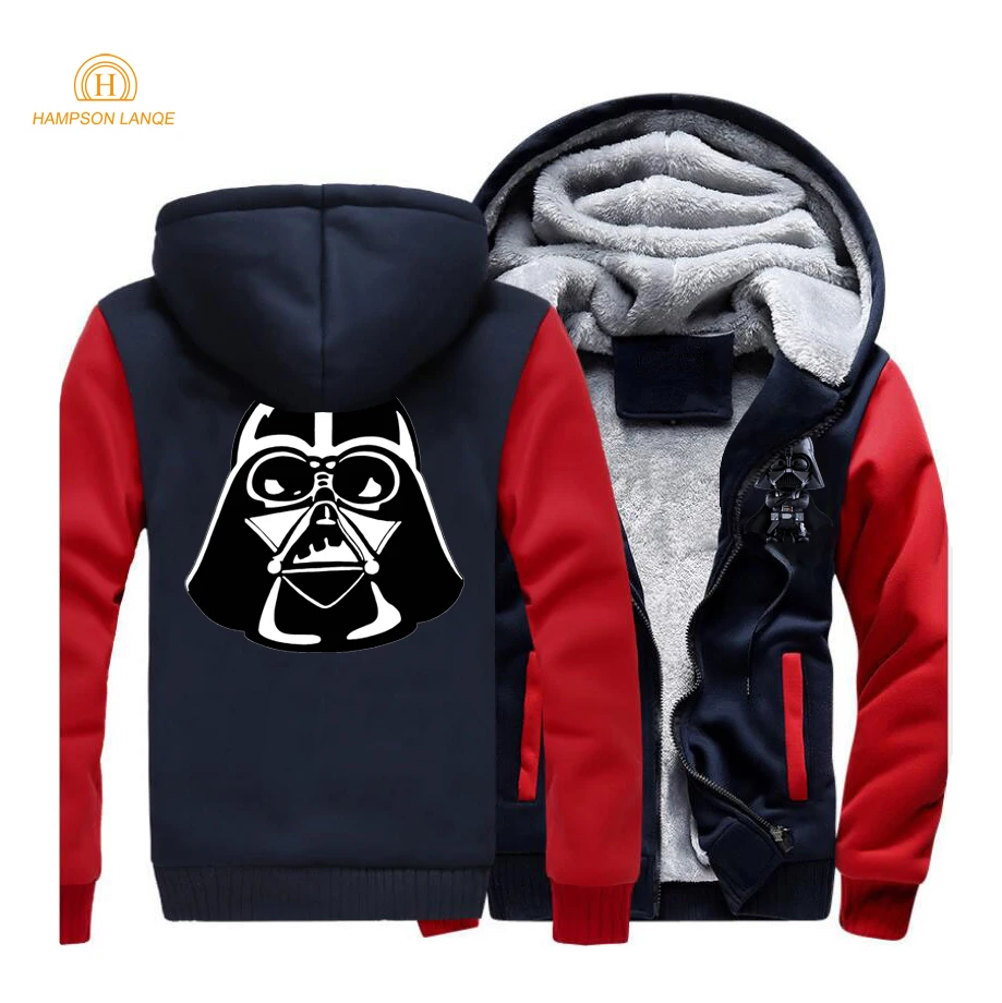 

Star Wars Men Thick Winter Fleece Warm Jacket Darth Vader Hoodies Coats weatshirt Suit Outwear Streetweat Sportswear Jackets