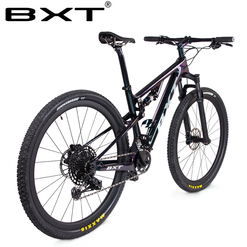New Carbon Mountain Bike 29er full suspension bike frame MTB Downhill bike 1*12speed sports MTB suspension complete bicycle