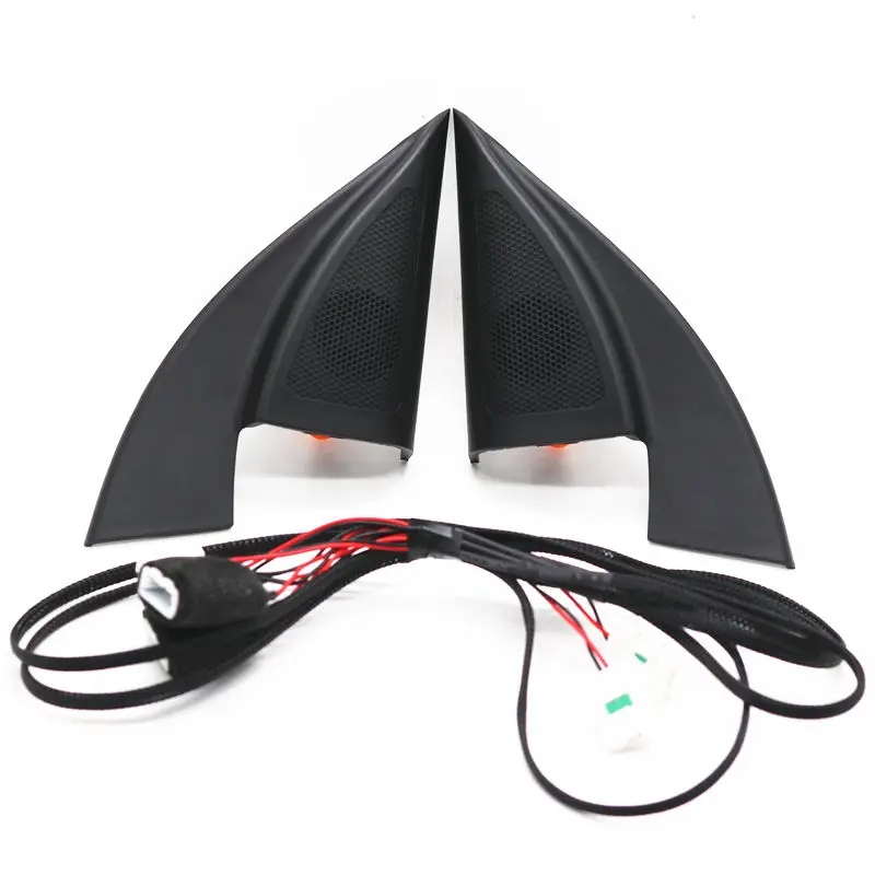 For kia Rio 4 KX CROSS K2 Rio X-Line triangle head tweeter speakers car tweeter audio trumpet speakers with wire