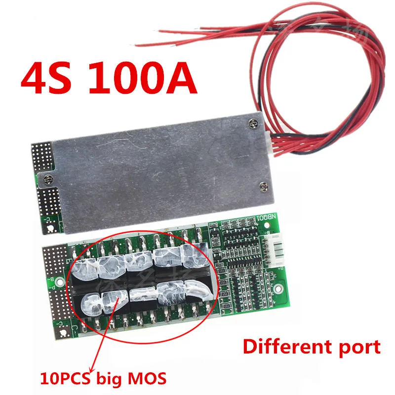 4s 12V 100A 보호 회로 기판 Lifepo4 Bms 3.2V, 밸런스드 Ups 인버터 포함 에너지 저장 팩 충전기 배터리