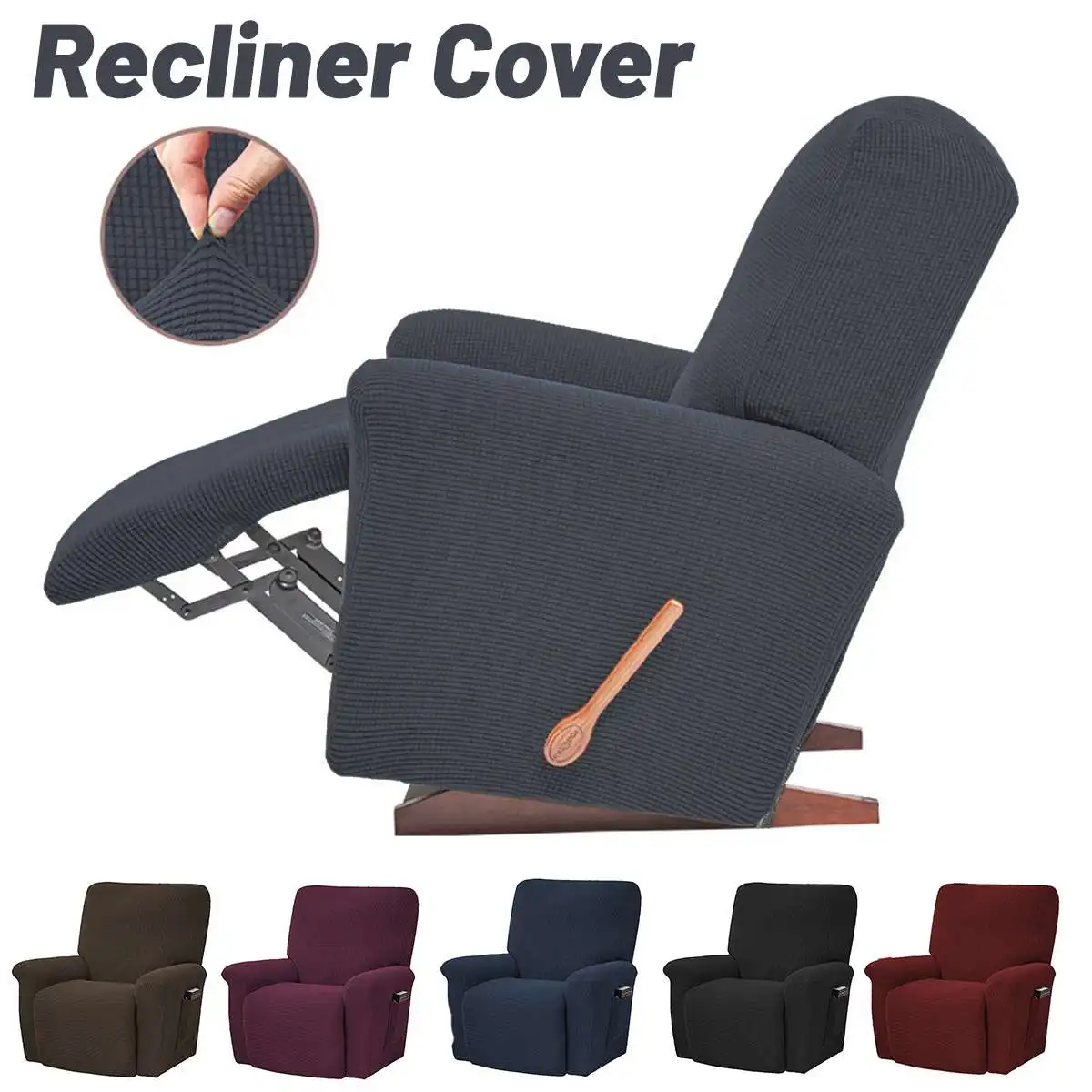 Recliner Chair Covers Waterproof Wingback Chair Cover Elastic Armchair Cover Thickened