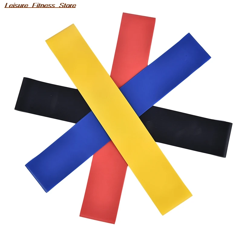 5 Colors Yoga Resistance Rubber Bands Indoor Outdoor Fitness Equipment  Sport Training Workout Elastic Bands