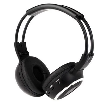 

Double Infrared Stereo Wireless Headphone Headset IR Car DVD Player Headrest Black