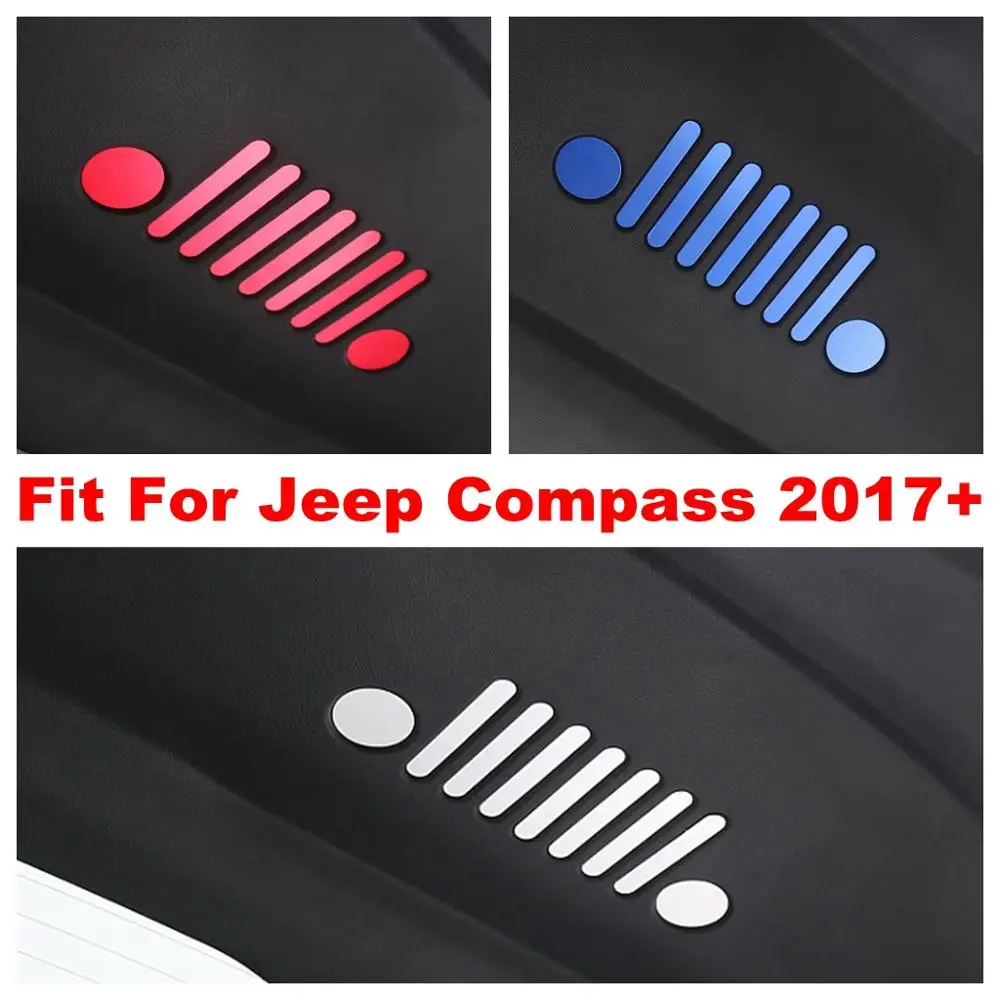 

Rear Trunk Door Sticker Emblem Badge Sticker Cover Trim For Jeep Compass 2017 2018 2019 2020 Metal Red / Blue / Silver Interior