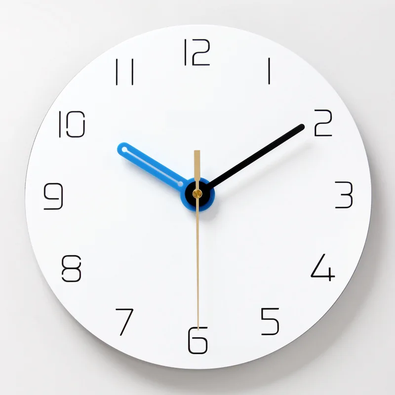 

3D Wall Clock Simple Modern Design Acrylic 3D Stickers Living Room Decoration Hanging Clock Wall Watch Home Decor 12 inch