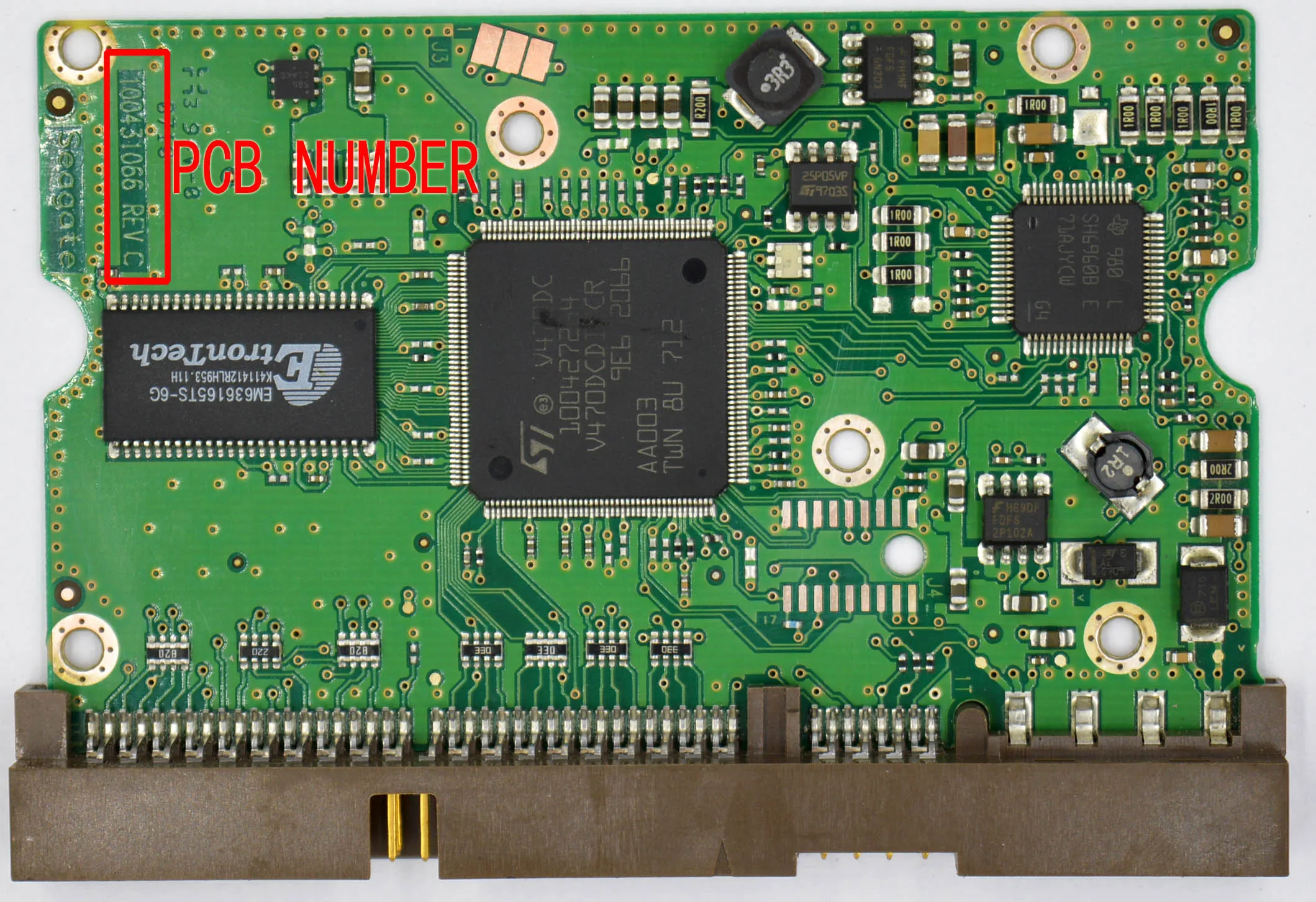 Материнская плата Seagate HDD PCB 100431066 REV C / 100431059 100431060/для 3 5 IDE/PATA hdd восстановление
