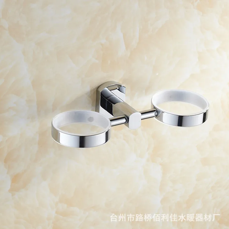 

Bai li jia Copper Tumbler Hotel Bathroom Gargle Toothbrush Cup Set Manufacturers Direct Selling Quality Assurance