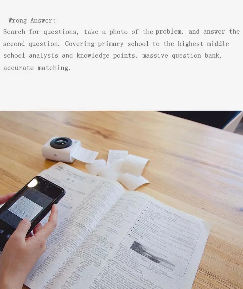 PAPERANG 2 Photo Printer 300dpi Pocket Draagbare Bluetooth Printer 304id Thermal Label Printer For iOS Android Windows 1000 mAh