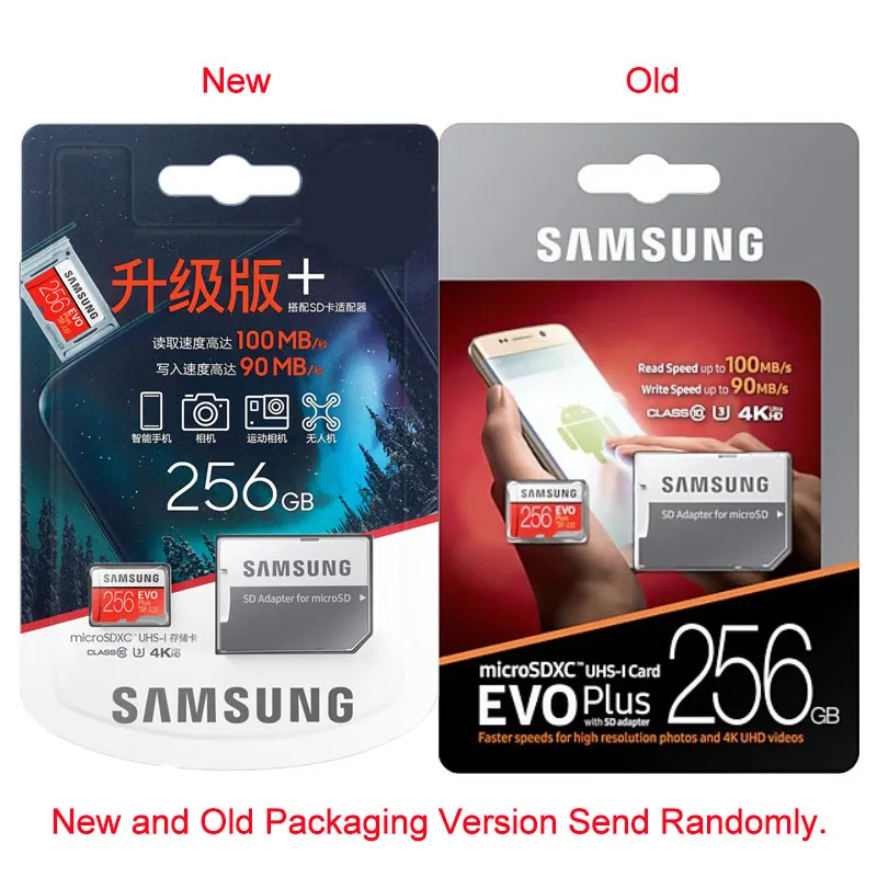 SAMSUNG карта памяти Micro SD 256 ГБ 16 32 64 Гб 128 SDHC SDXC класс EVO + 10 C10 UHS TF карты транс флэш Microsd