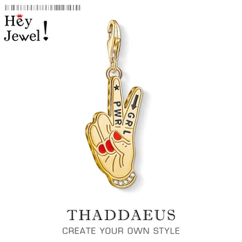 

Charm Pendant Girl Power GRL PWR,Europe Club Good Jewelry For Women,2020 Summer Mood Gift In 925 Sterling Silver Fit Bracelet