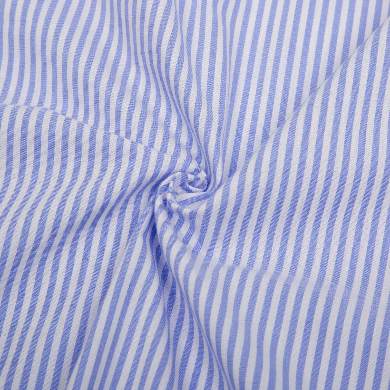 Blue White Stripe Мужская Тонкая Рубашка с длинными рукавами клетчатая Повседневная Деловая официальные сорочки - Цвет: Blue White Stripe