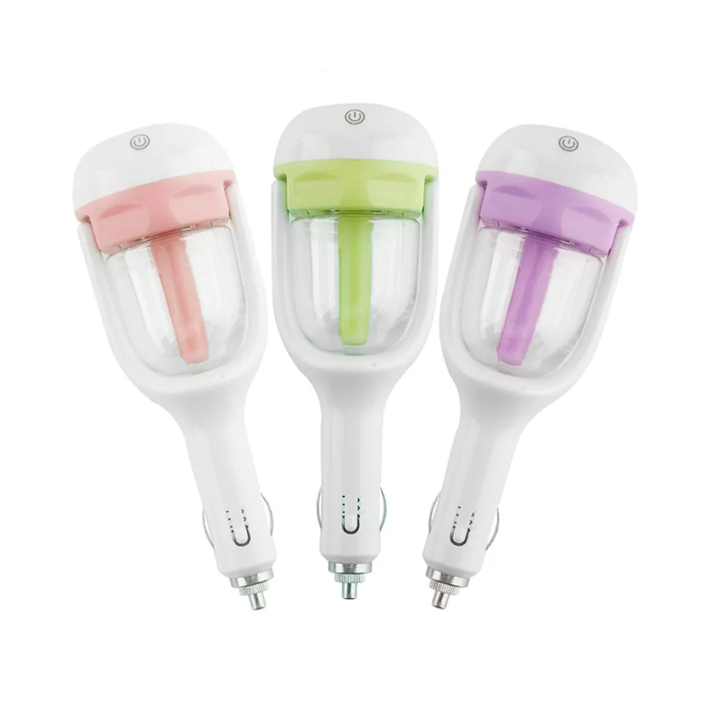 

Steam Car Humidifier Air Aroma Diffuser Air Purifier Essential Mist Maker 12V 1.5W 4Colors Aromatherapy Home Appliances
