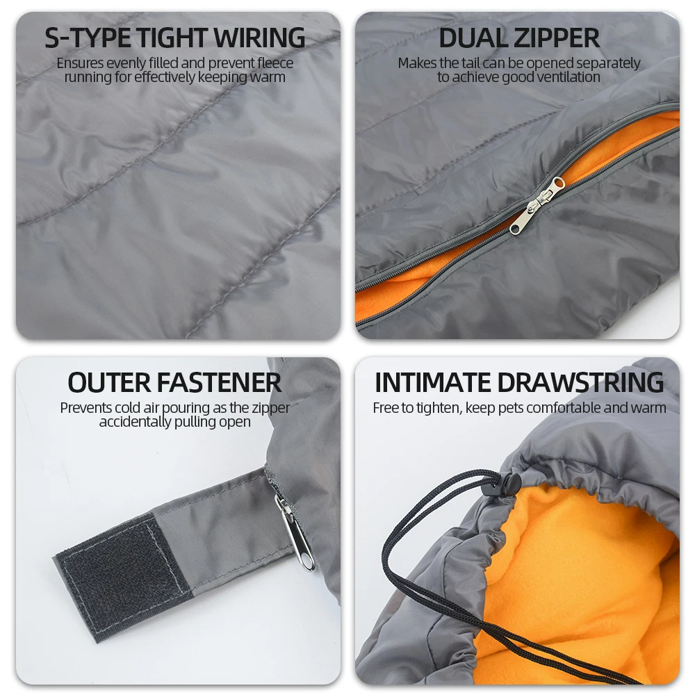 Спальный мешок для собак Портативный собаки кровать открытый кемпинг Pet Лежанка-домик коврик для средних и больших размеров, одеяло для собак игрушка для домашних животных