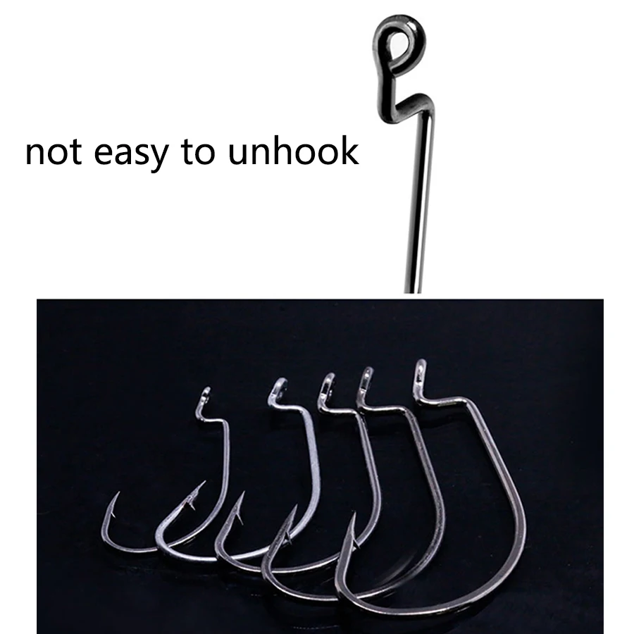 50pcs/Set Lure Softjerk/Jig/Offset/Catfish/Barbed Hook Carp Fishing